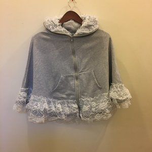 Hoodie with frills